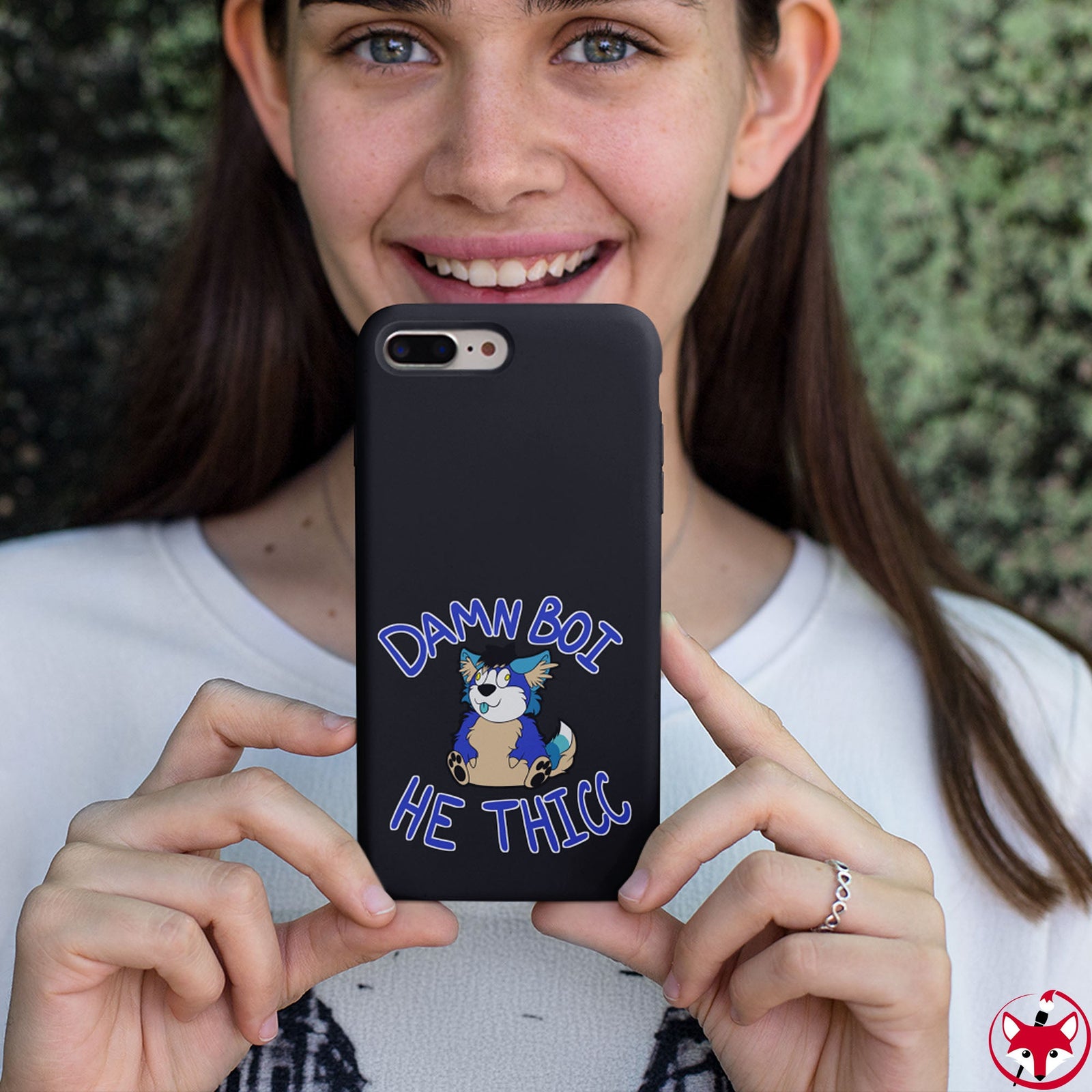 Thicc Boi With Text - Phone Case Phone Case AFLT-Hund The Hound 