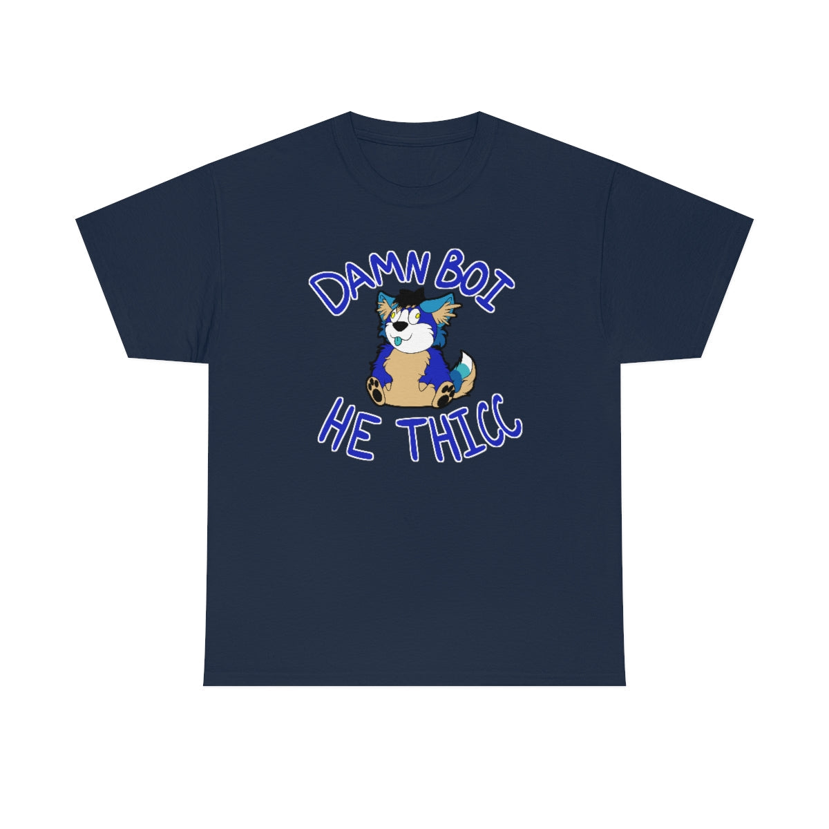 Thicc Boi With Text - T-Shirt T-Shirt AFLT-Hund The Hound Navy Blue S 