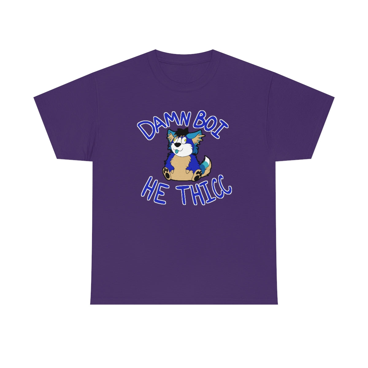 Thicc Boi With Text - T-Shirt T-Shirt AFLT-Hund The Hound Purple S 