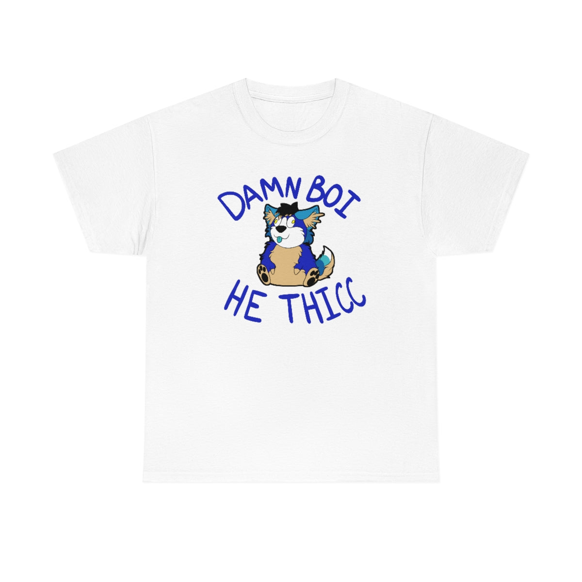 Thicc Boi With Text - T-Shirt T-Shirt AFLT-Hund The Hound White S 