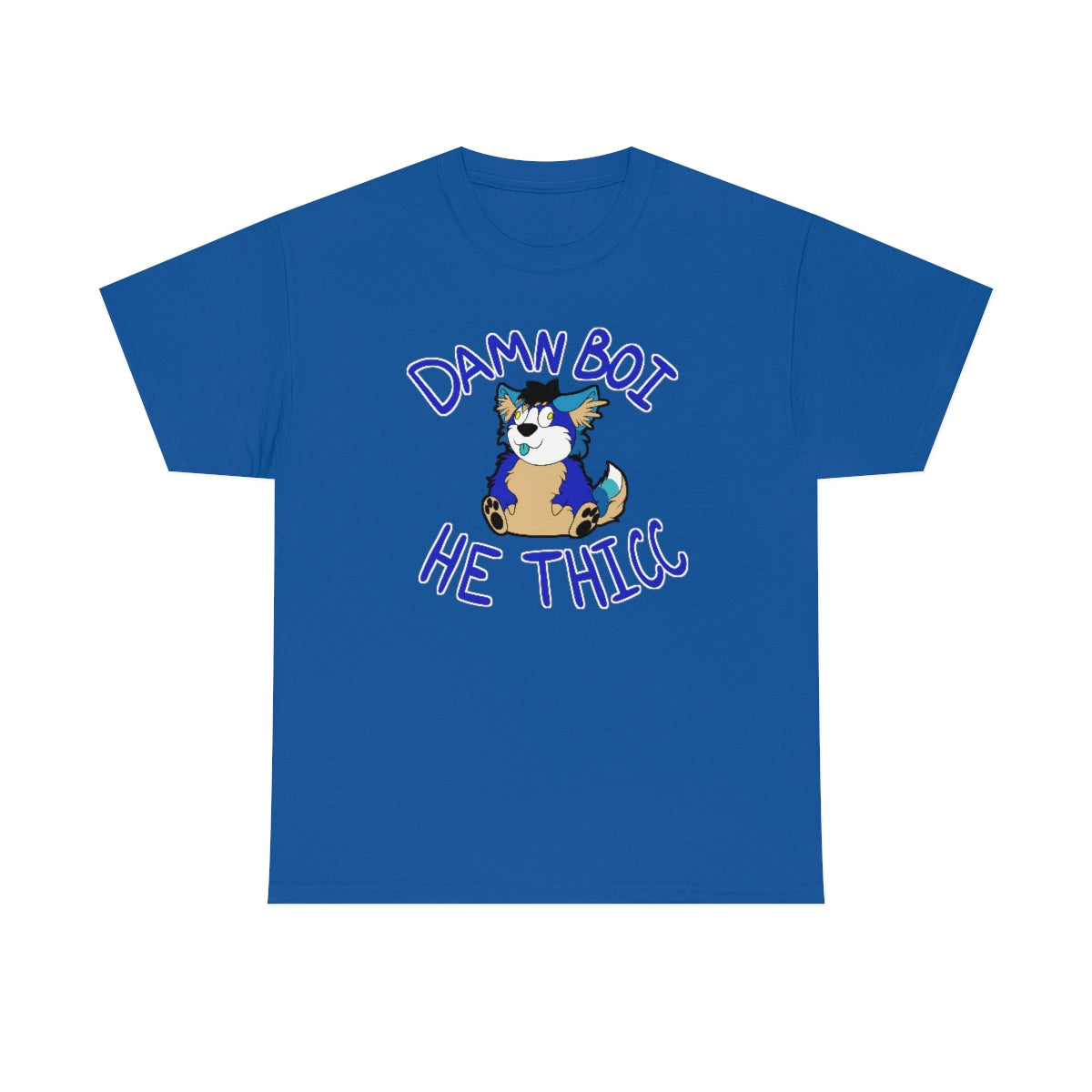 Thicc Boi With Text - T-Shirt T-Shirt AFLT-Hund The Hound Royal Blue S 