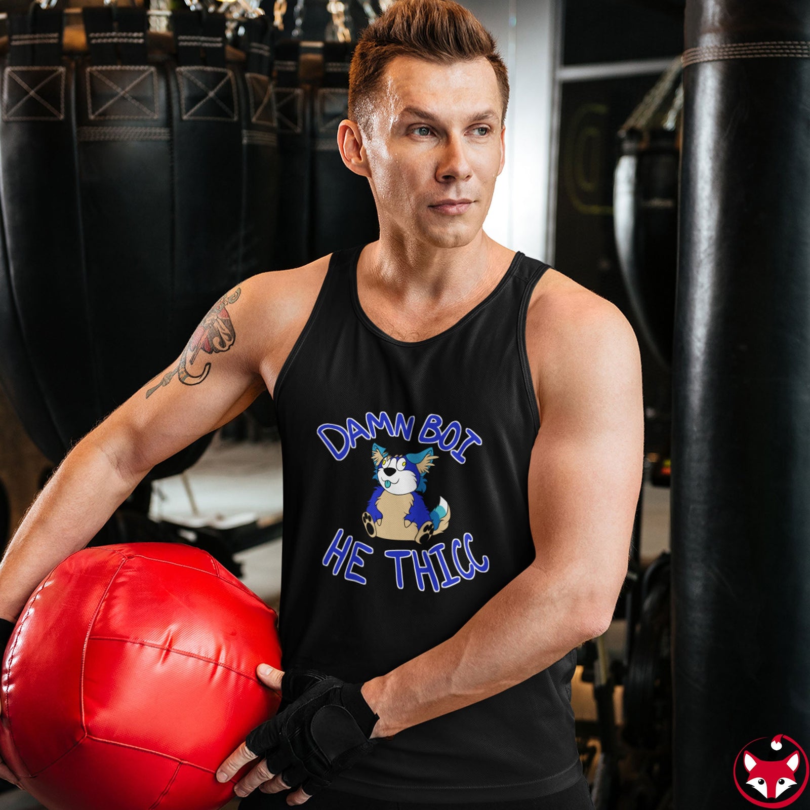 Thicc Boi With Text - Tank Top Tank Top AFLT-Hund The Hound 