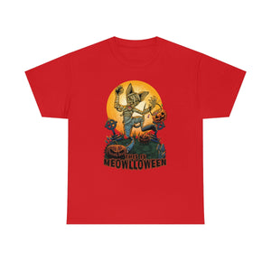 This is Meowlloween - T-Shirt T-Shirt Artworktee Red S 