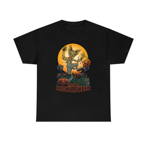 This is Meowlloween - T-Shirt T-Shirt Artworktee Black S 