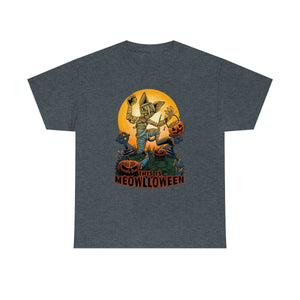 This is Meowlloween - T-Shirt T-Shirt Artworktee Dark Heather S 
