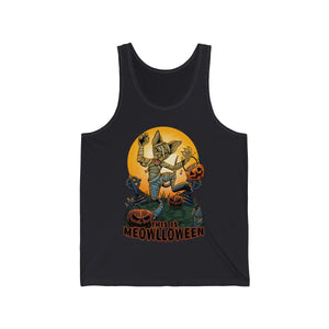 This is Meowlloween - Tank Top Tank Top Artworktee Dark Grey XS 