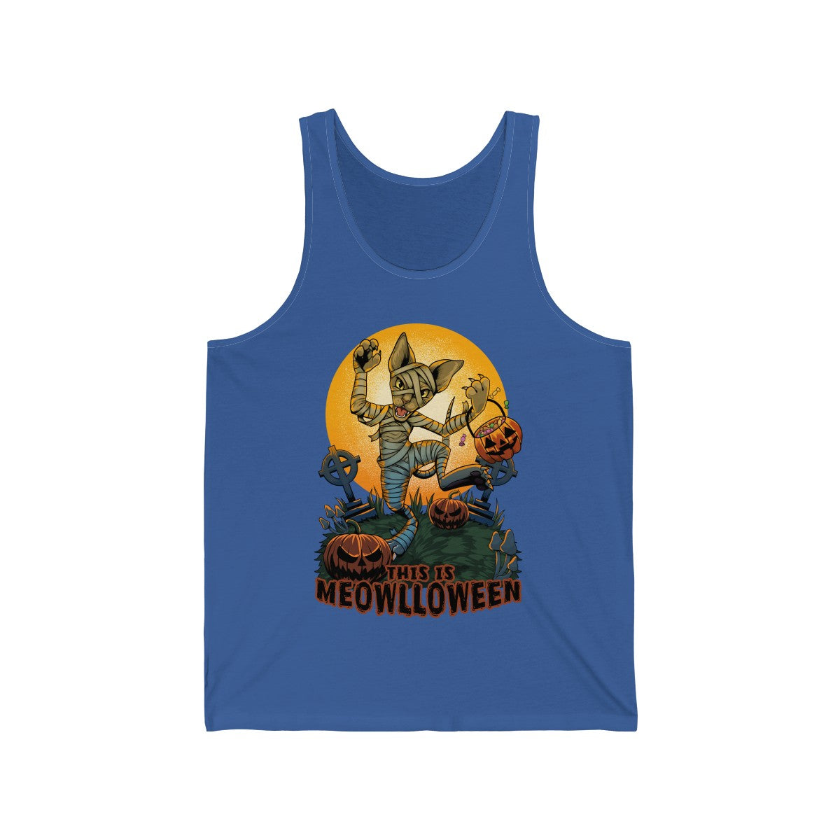 This is Meowlloween - Tank Top Tank Top Artworktee Royal Blue XS 