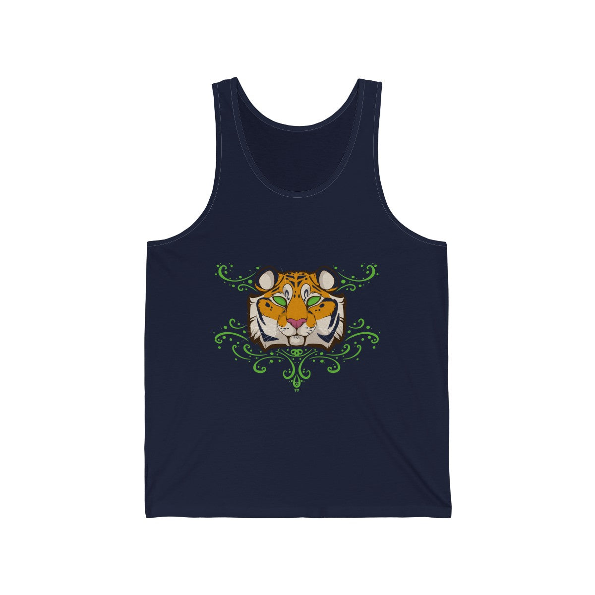 Tiger - Tank Top Tank Top Dire Creatures Navy Blue XS 