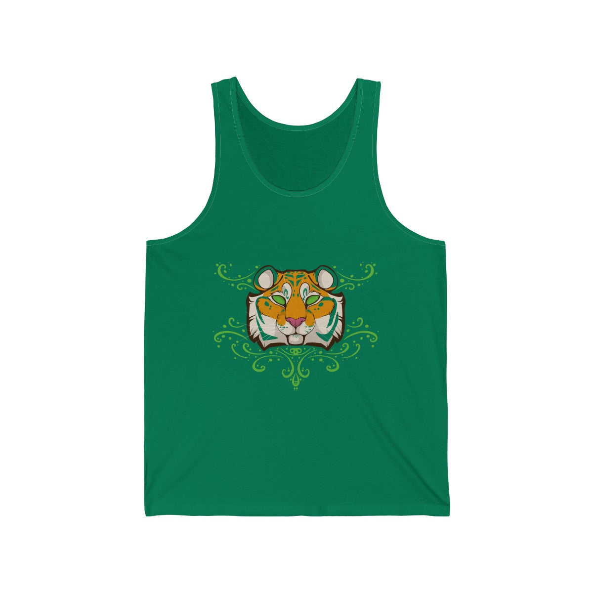 Tiger - Tank Top Tank Top Dire Creatures Green XS 