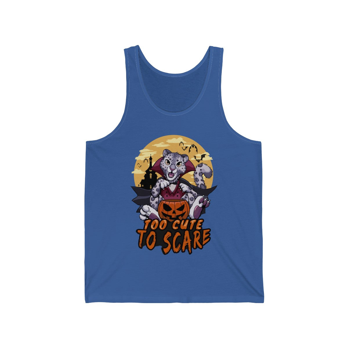 Too Cute to Scare - Tank Top Tank Top Artworktee Royal Blue XS 