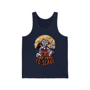 Too Cute to Scare - Tank Top Tank Top Artworktee Navy Blue XS 