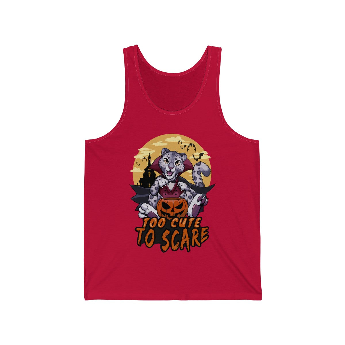 Too Cute to Scare - Tank Top Tank Top Artworktee Red XS 