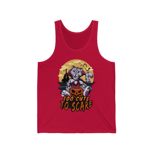 Too Cute to Scare - Tank Top Tank Top Artworktee Red XS 