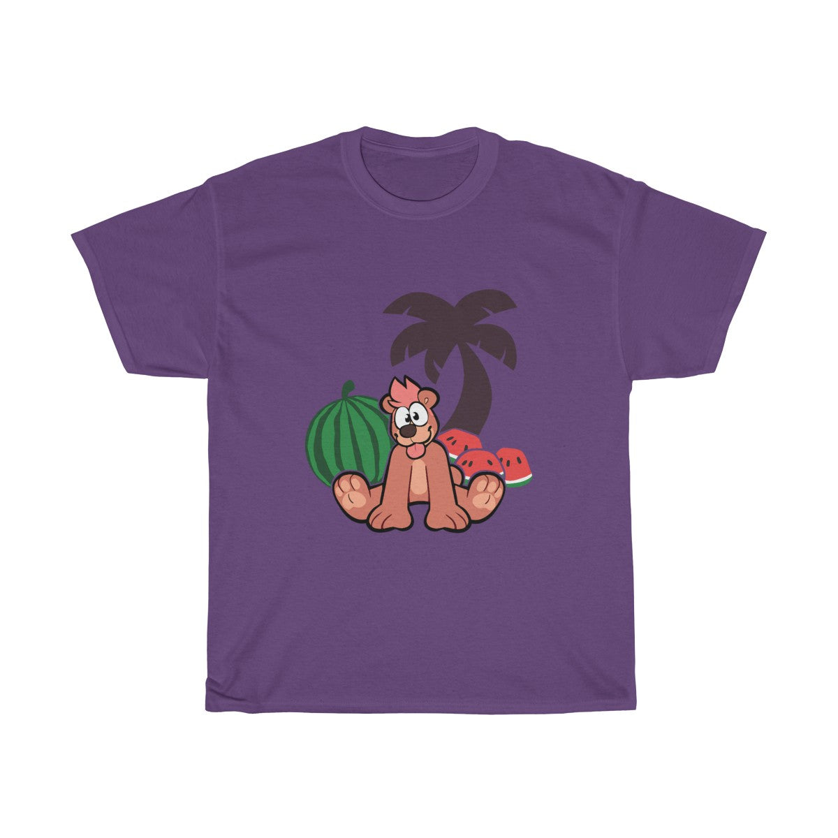 Tropical Bear - T-Shirt T-Shirt Motfal Purple S 