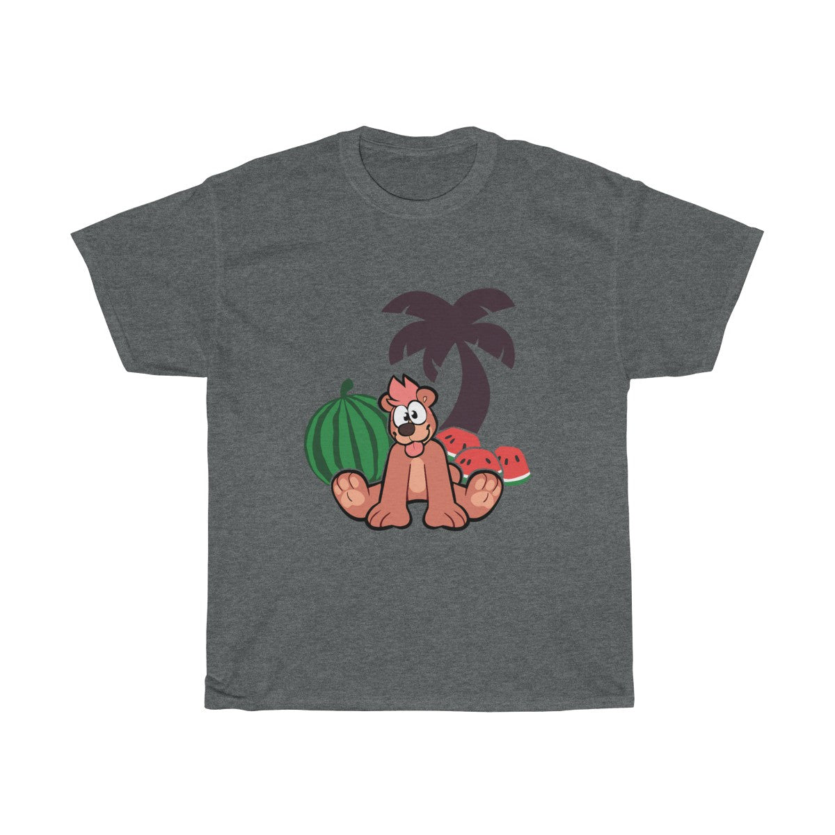 Tropical Bear - T-Shirt T-Shirt Motfal Dark Heather S 