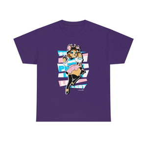 Trans Pride Alice Deer - T-Shirt T-Shirt Artworktee Purple S 