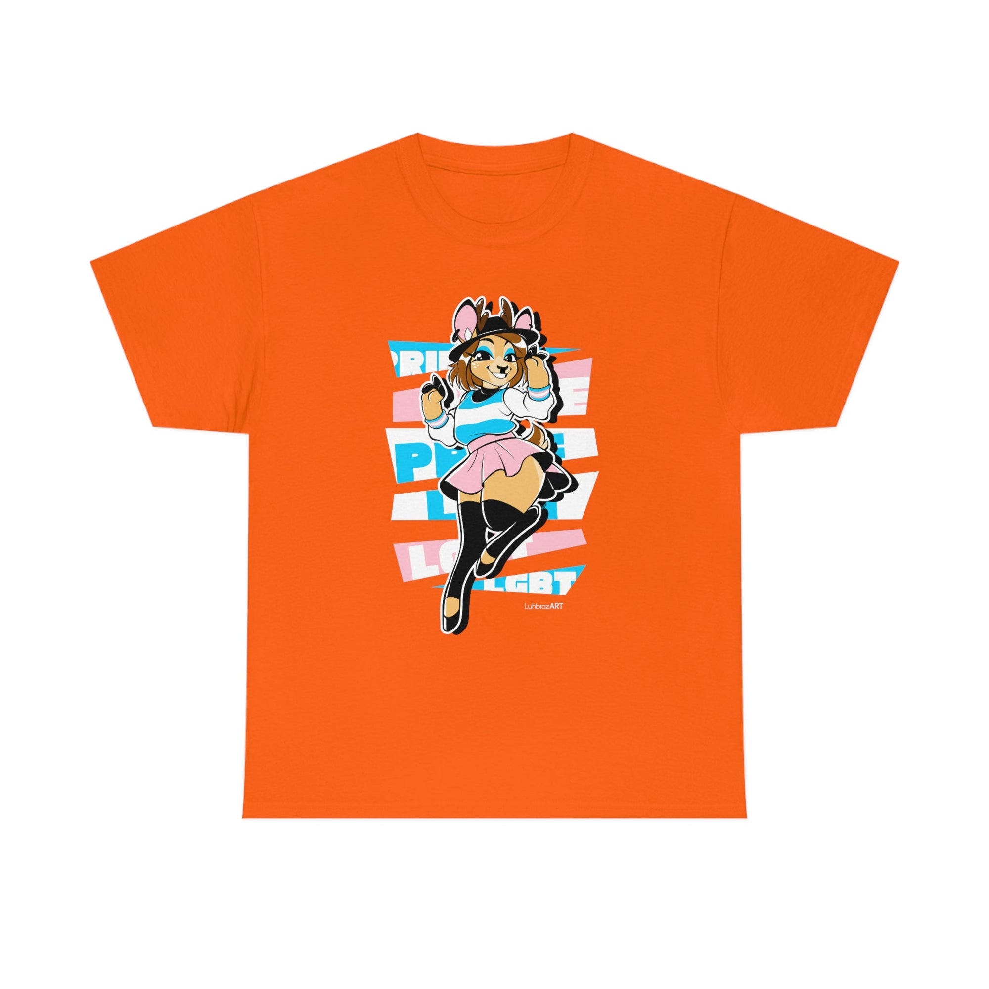 Trans Pride Alice Deer - T-Shirt T-Shirt Artworktee Orange S 