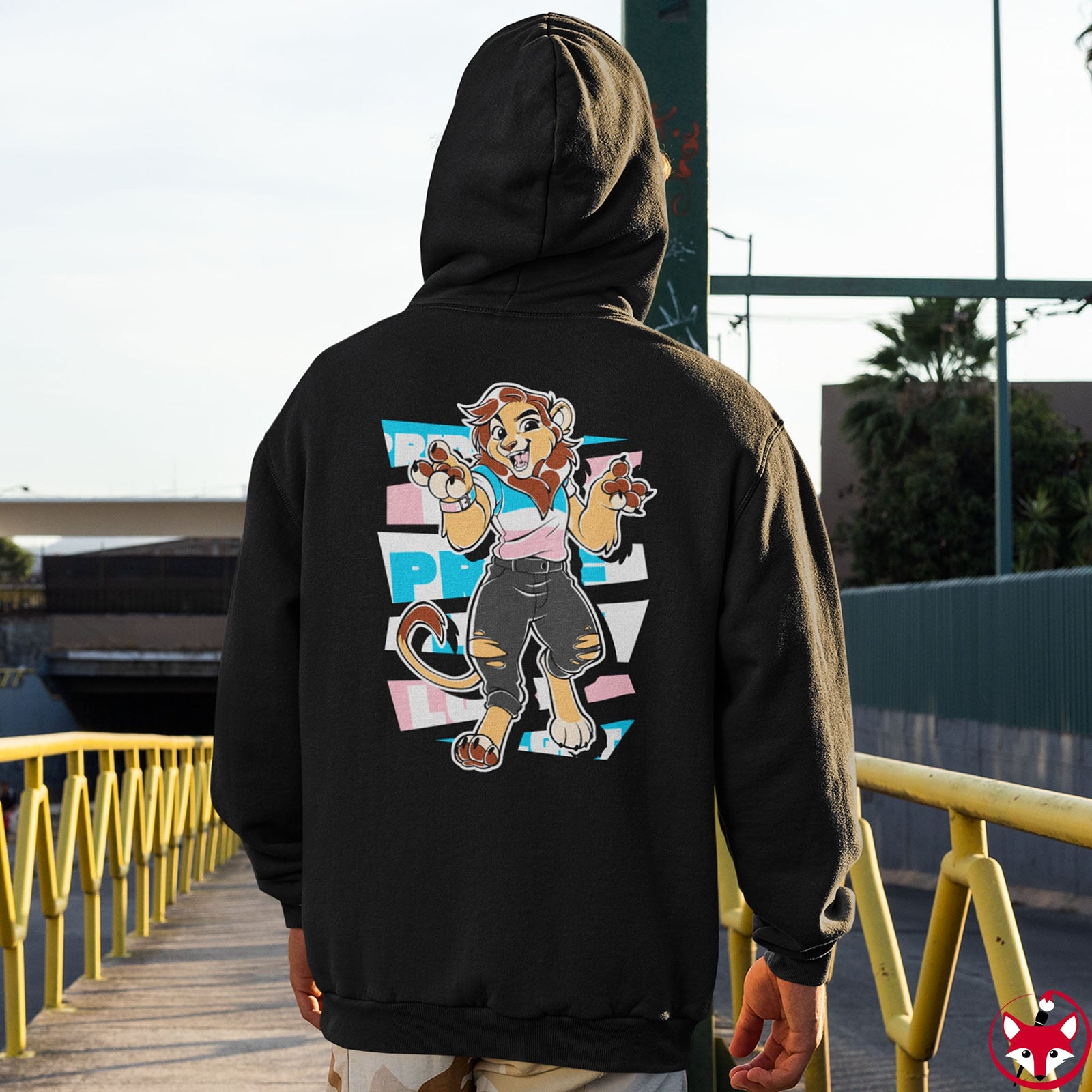 Trans Pride Charlie Lion - Hoodie Hoodie Artworktee 