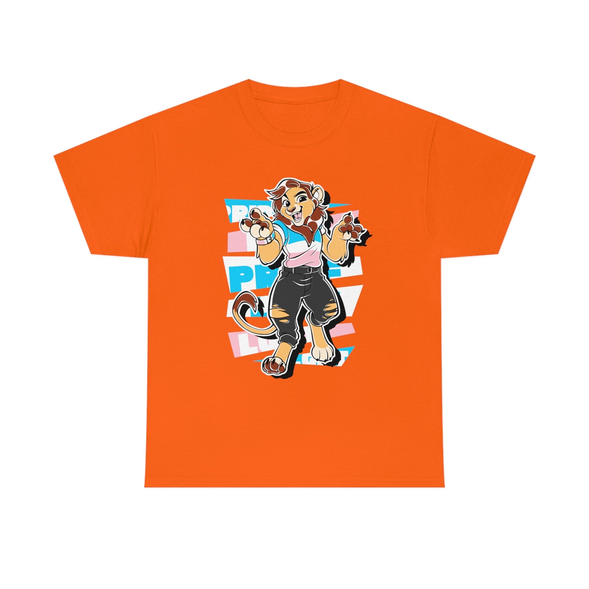 Trans Pride Charlie Lion - T-Shirt T-Shirt Artworktee Orange S 