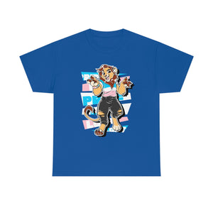 Trans Pride Charlie Lion - T-Shirt T-Shirt Artworktee Royal Blue S 