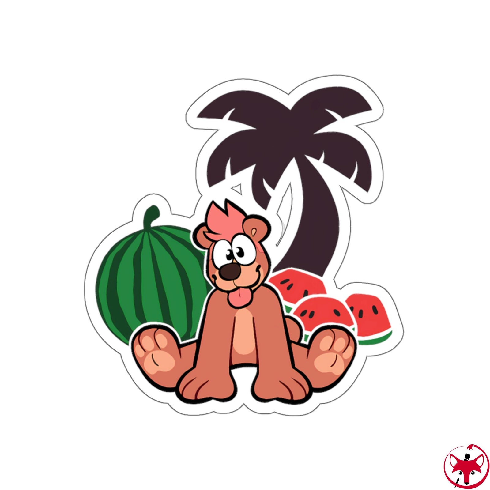 Tropical Bear - Sticker Sticker Motfal A Pack of 3 stickers 