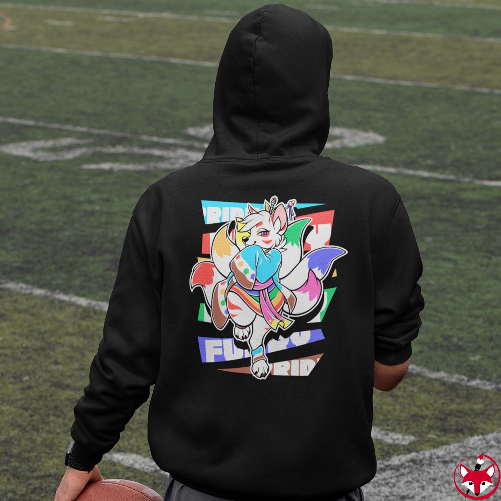 Unity Pride Momo Kitsune - Hoodie Hoodie Artworktee 