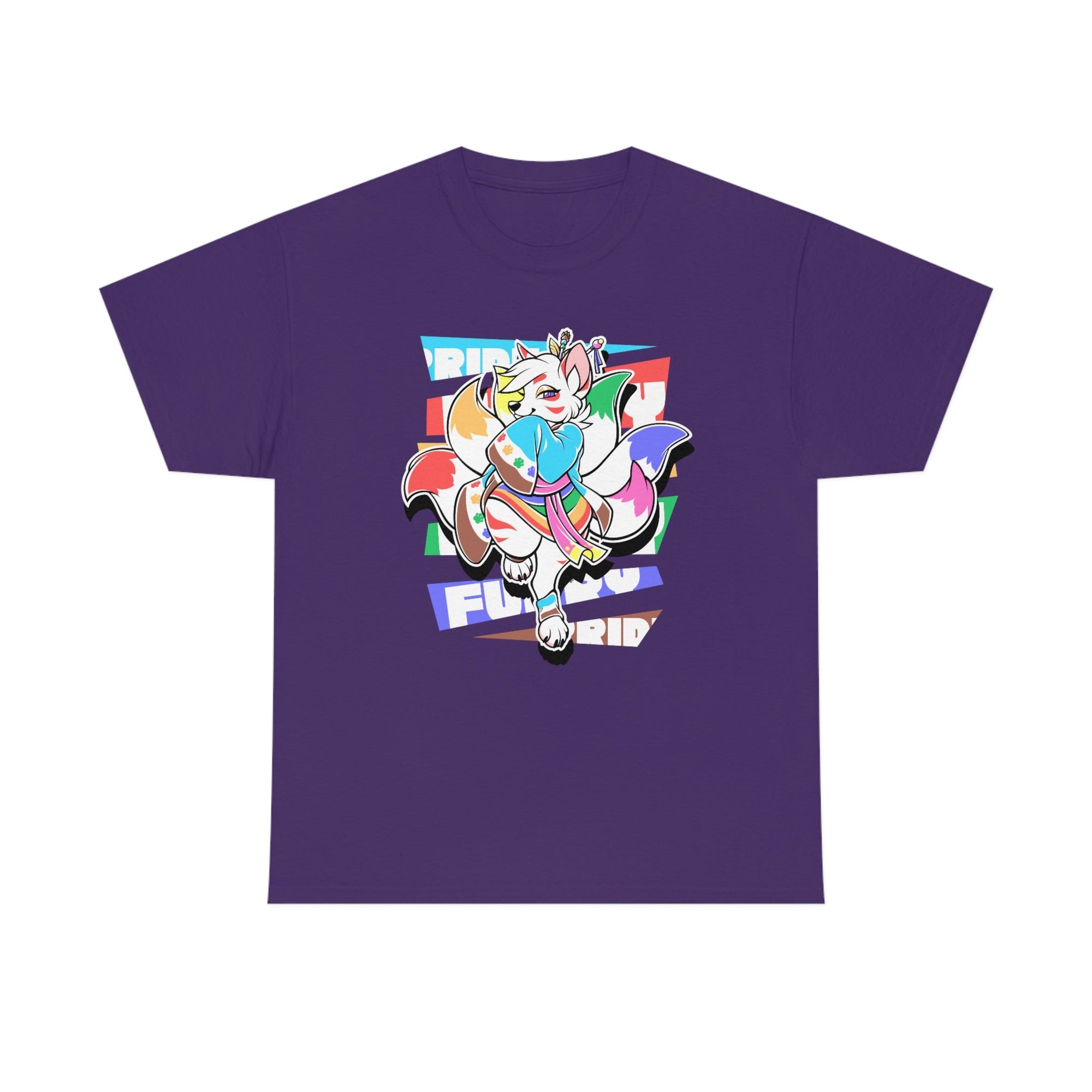 Unity Pride Momo Kitsune - T-Shirt T-Shirt Artworktee Purple S 
