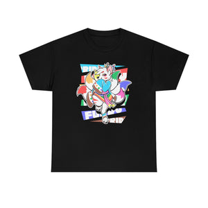 Unity Pride Momo Kitsune - T-Shirt T-Shirt Artworktee Black S 