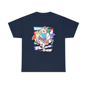 Unity Pride Momo Kitsune - T-Shirt T-Shirt Artworktee Navy Blue S 