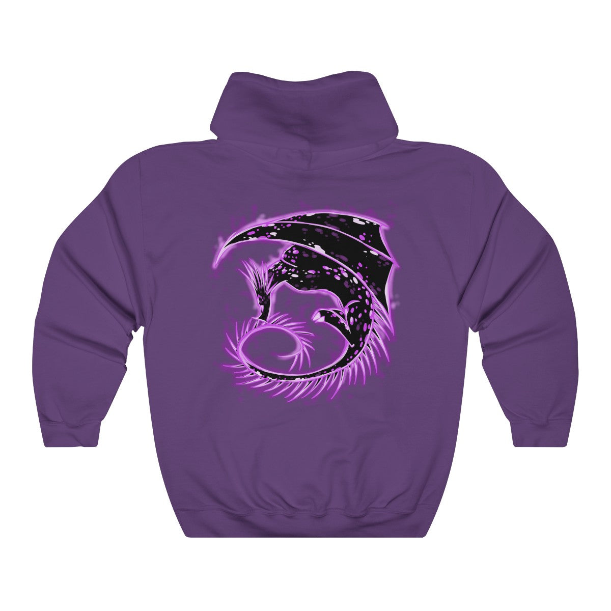 Violet Dragon - Hoodie Hoodie Dire Creatures Purple S 