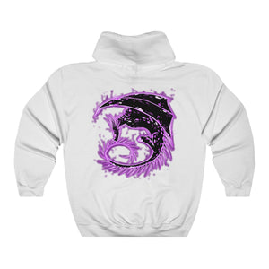 Violet Dragon - Hoodie Hoodie Dire Creatures White S 