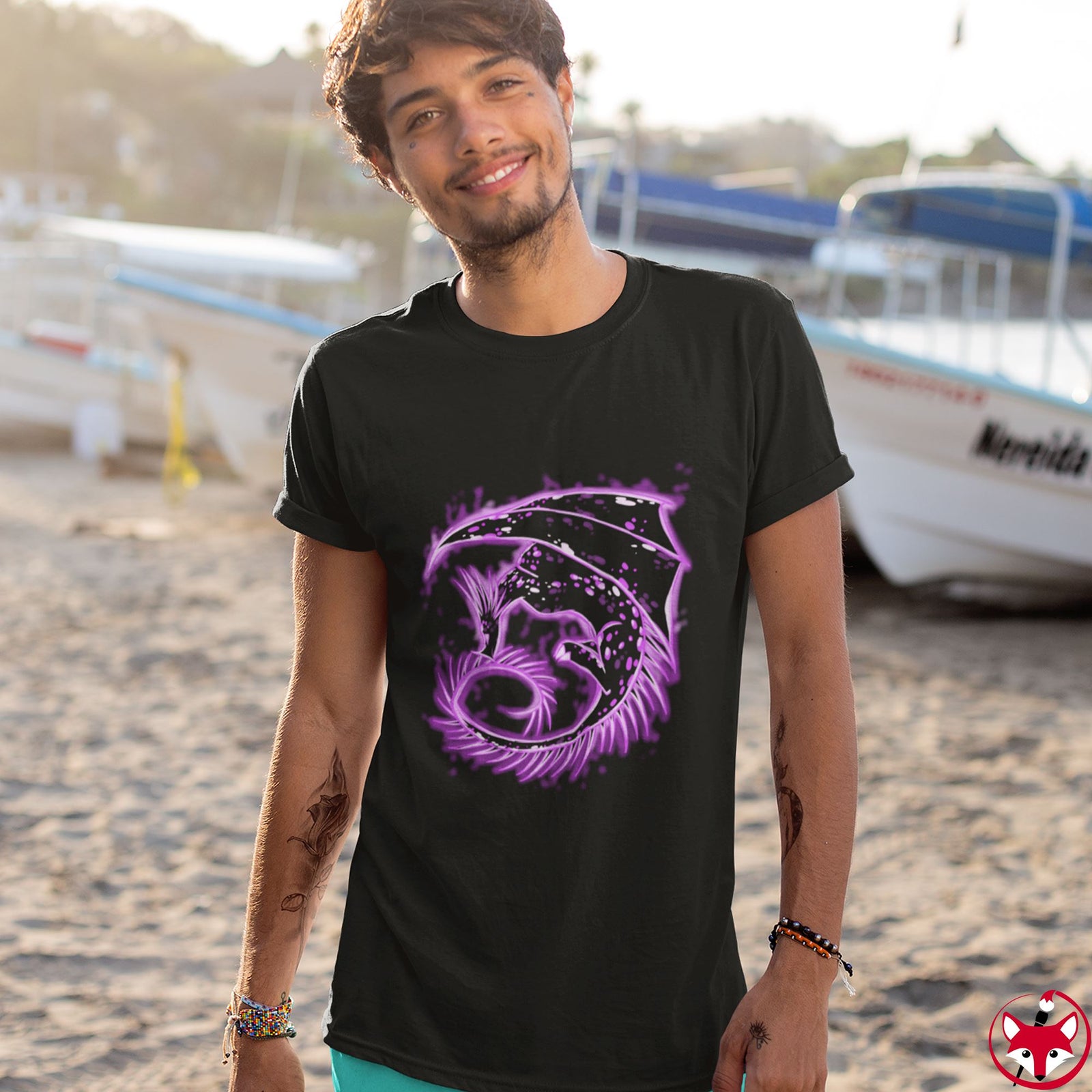 Violet Dragon - T-Shirt T-Shirt Dire Creatures 