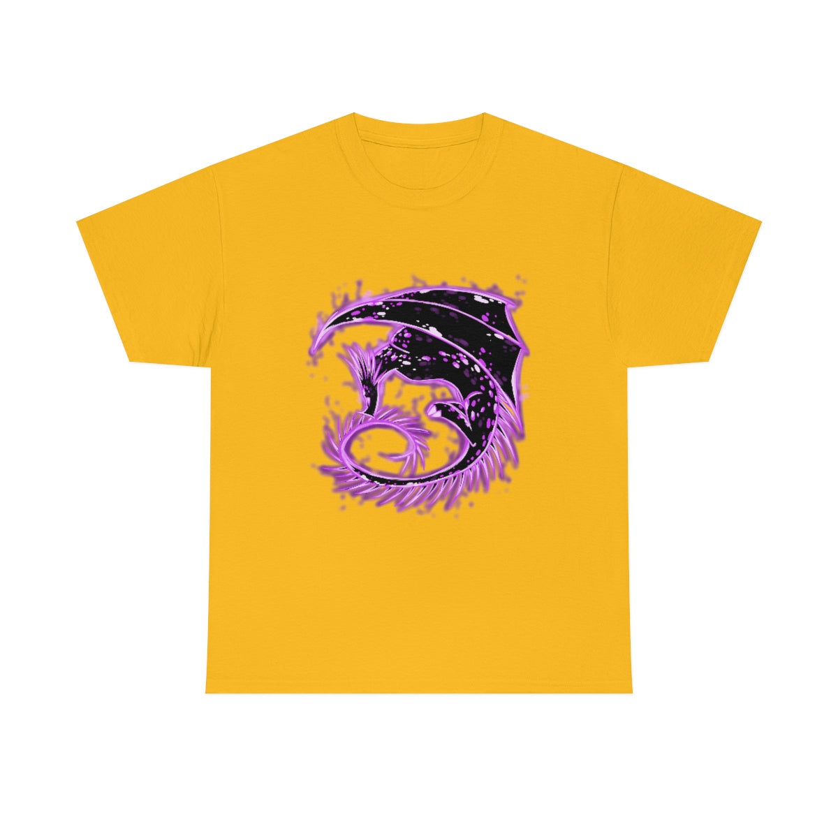 Violet Dragon - T-Shirt T-Shirt Dire Creatures Gold S 