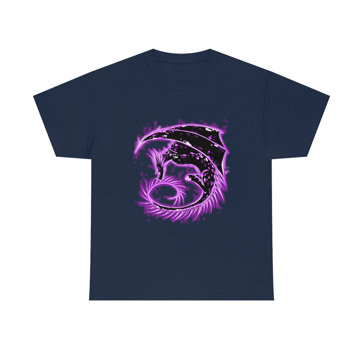 Violet Dragon - T-Shirt T-Shirt Dire Creatures Navy Blue S 