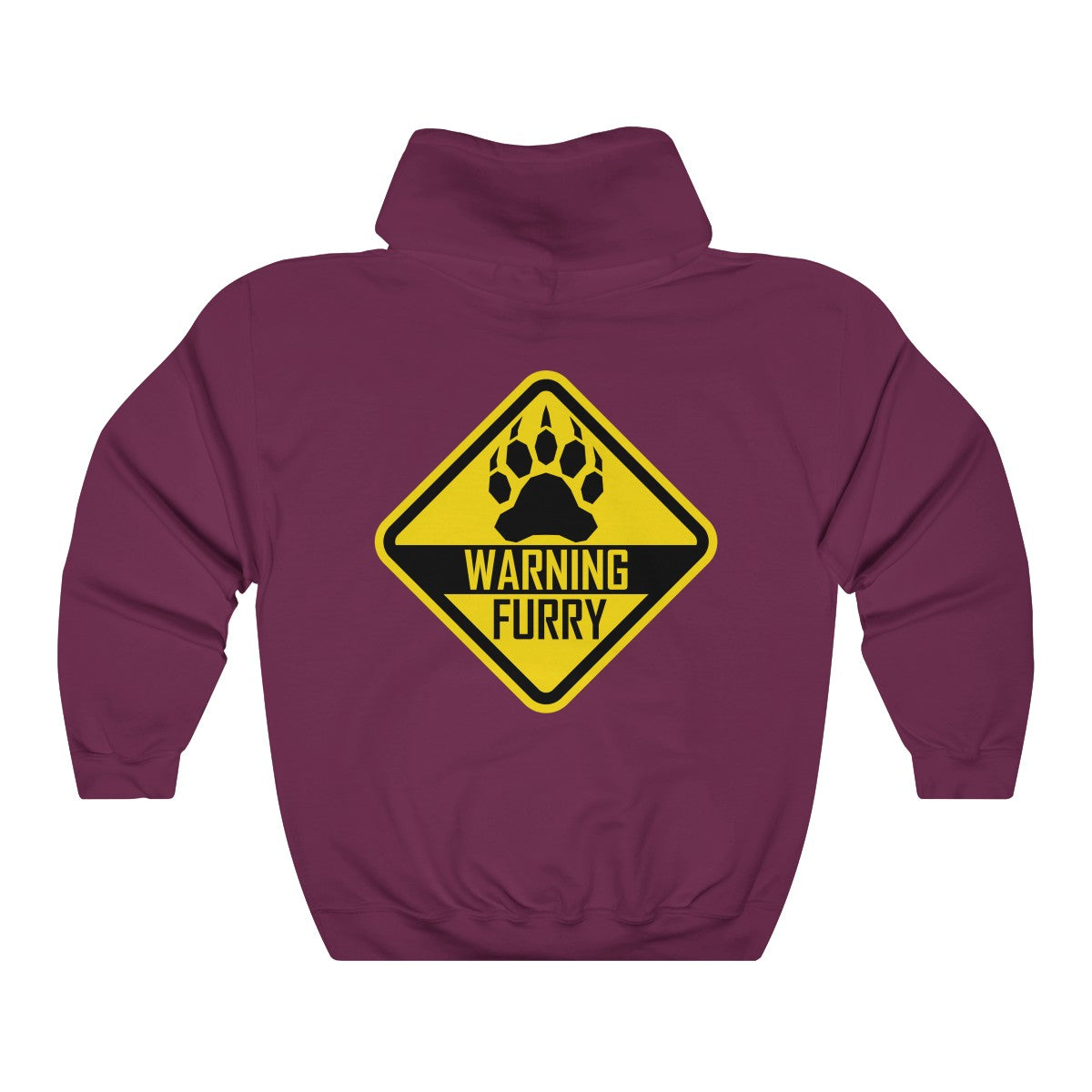 Warning Bear - Hoodie Hoodie Wexon Maroon S 