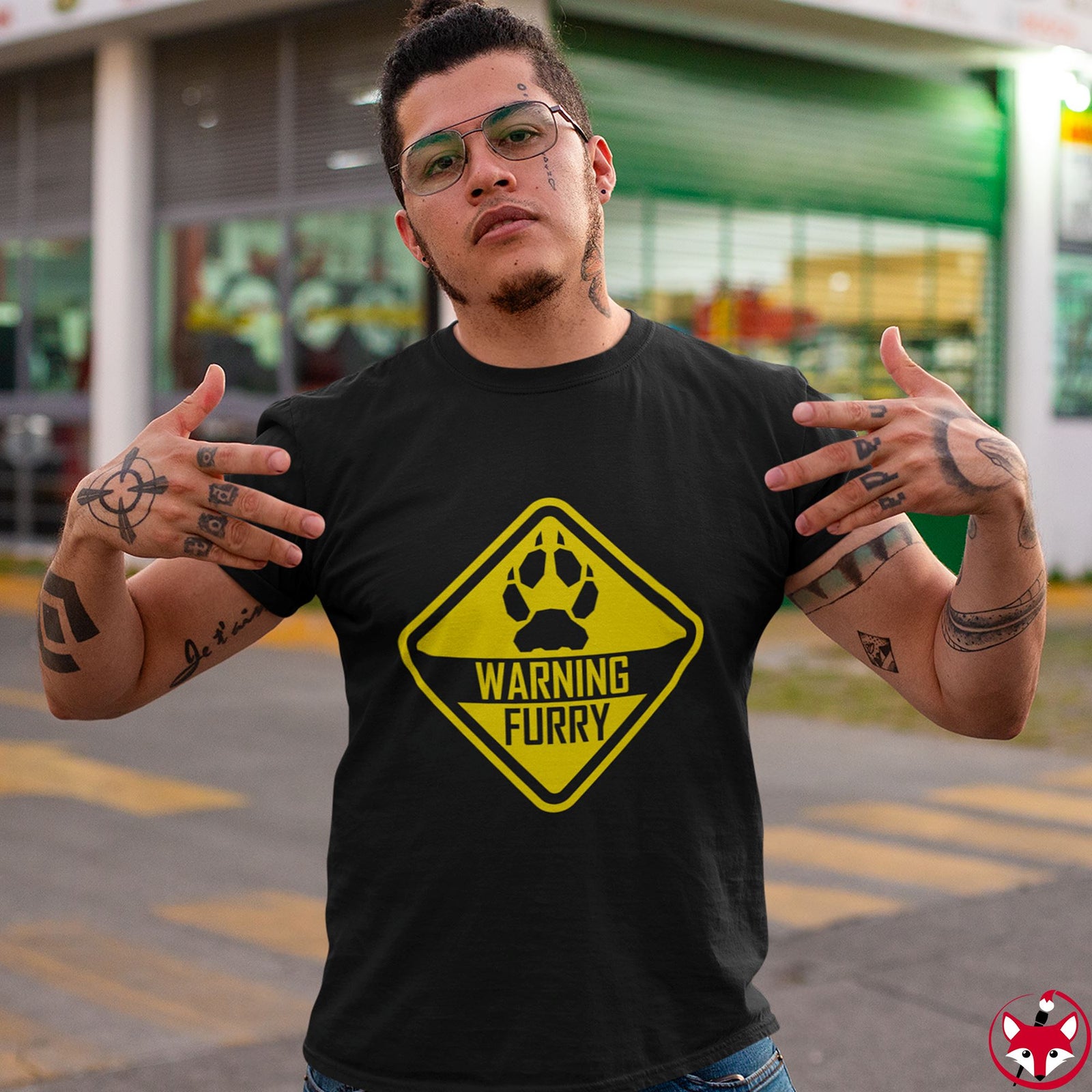 Warning Fox - T-Shirt T-Shirt Wexon 