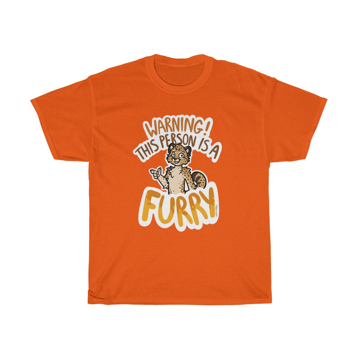 Cheetah - T-Shirt T-Shirt Sammy The Tanuki Orange S 