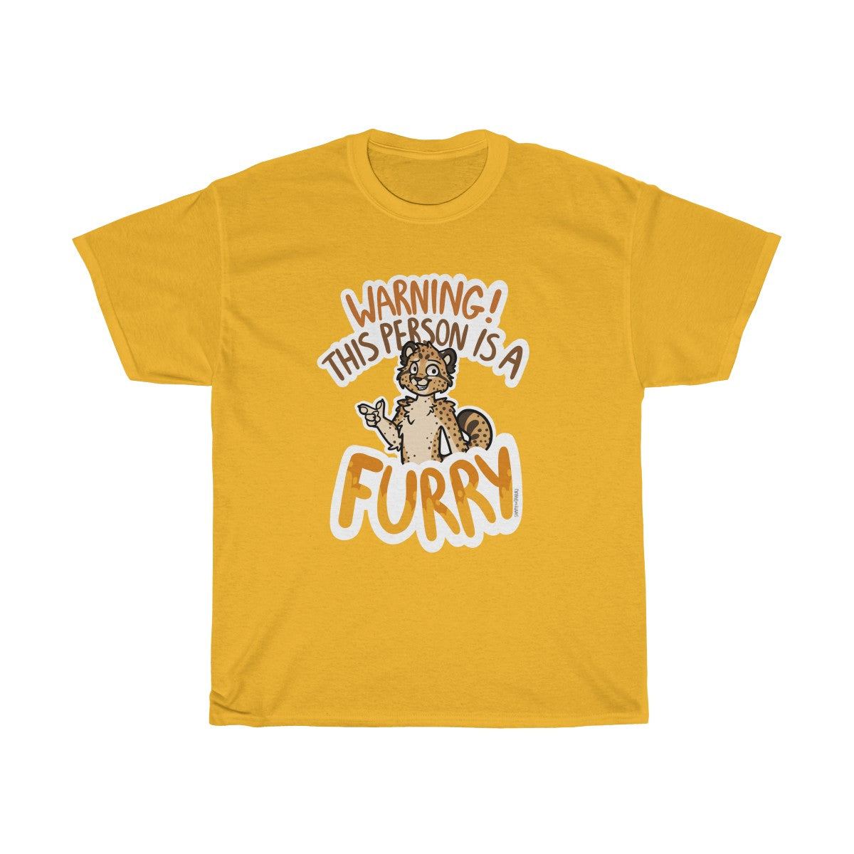 Cheetah - T-Shirt T-Shirt Sammy The Tanuki Gold S 