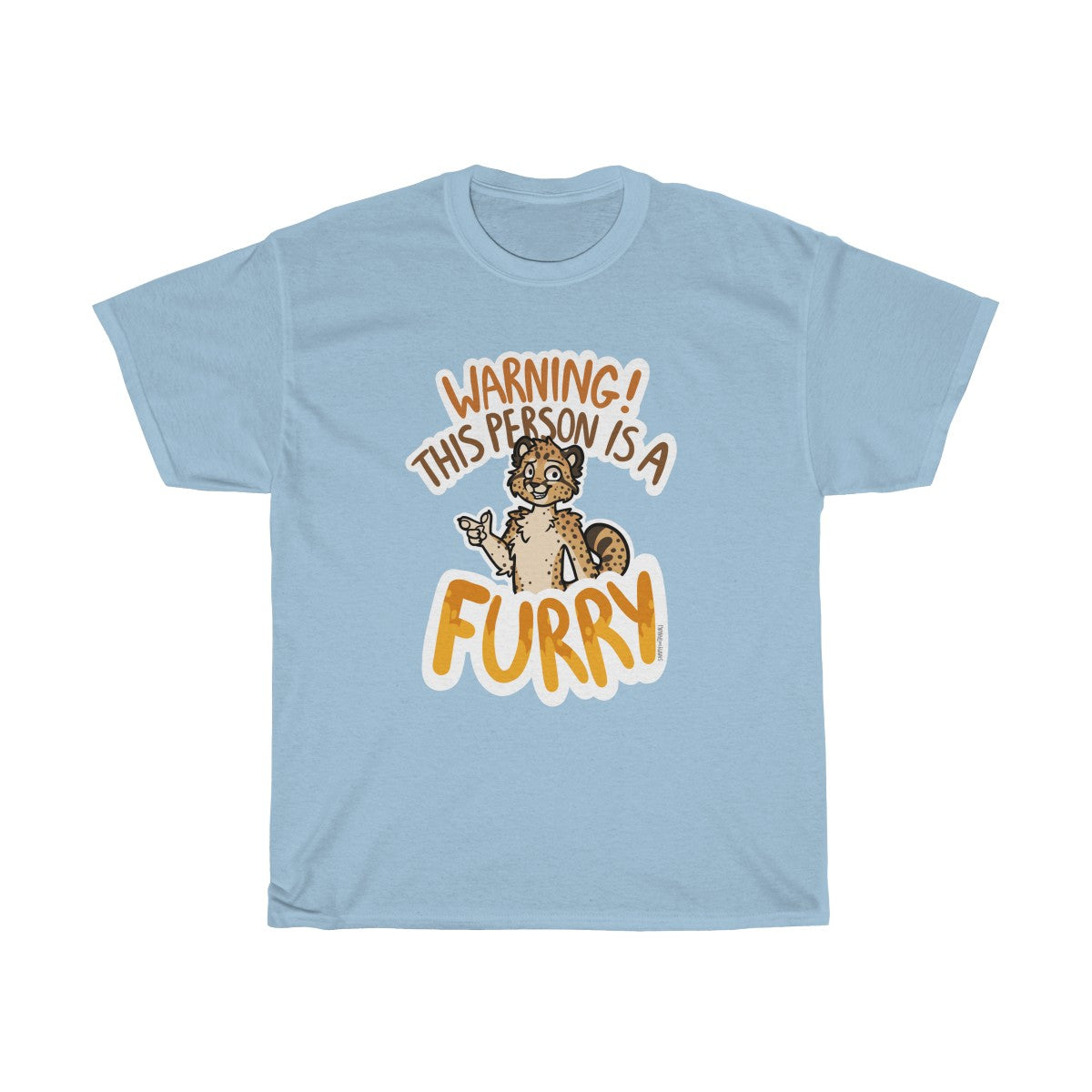 Cheetah - T-Shirt T-Shirt Sammy The Tanuki Light Blue S 