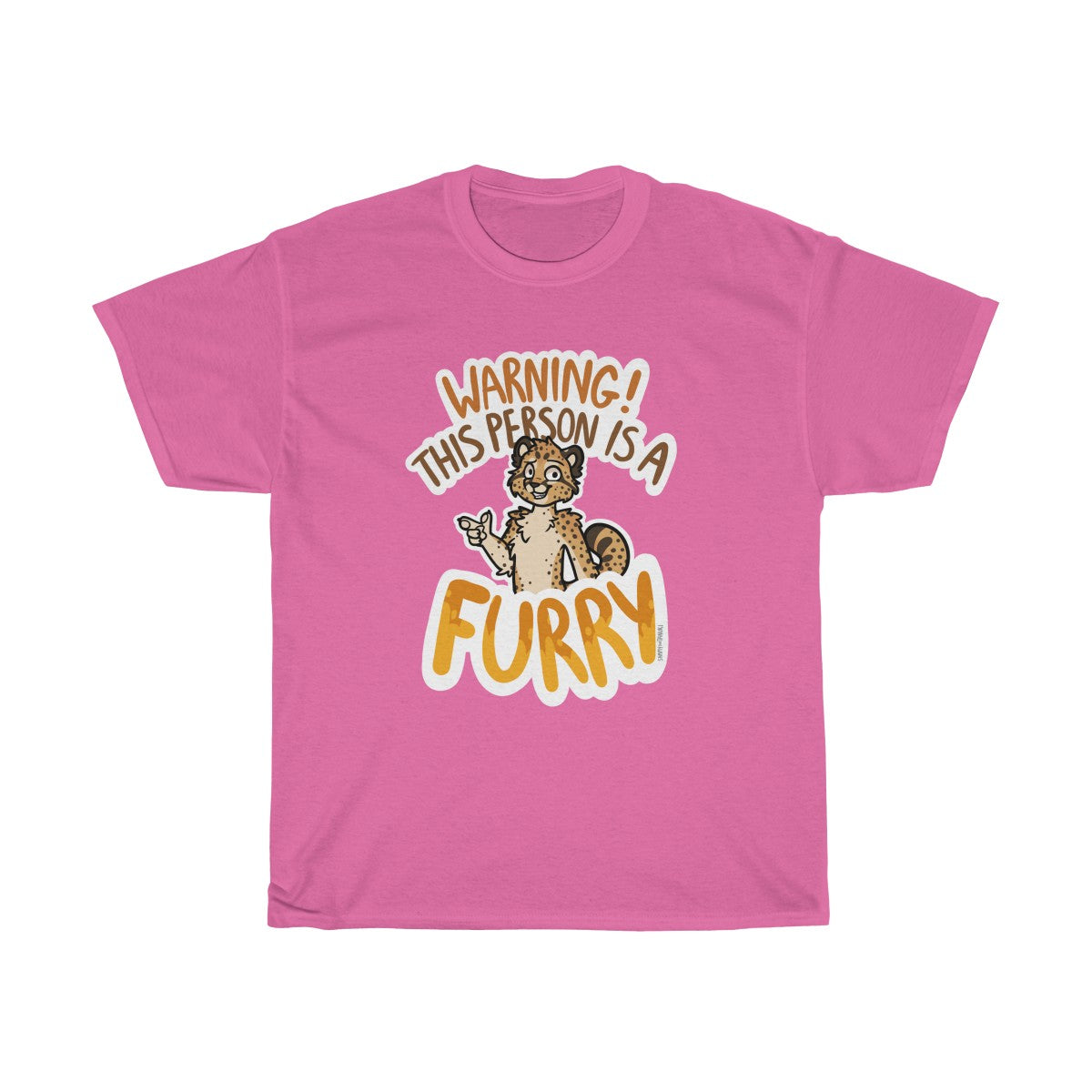 Cheetah - T-Shirt T-Shirt Sammy The Tanuki Pink S 