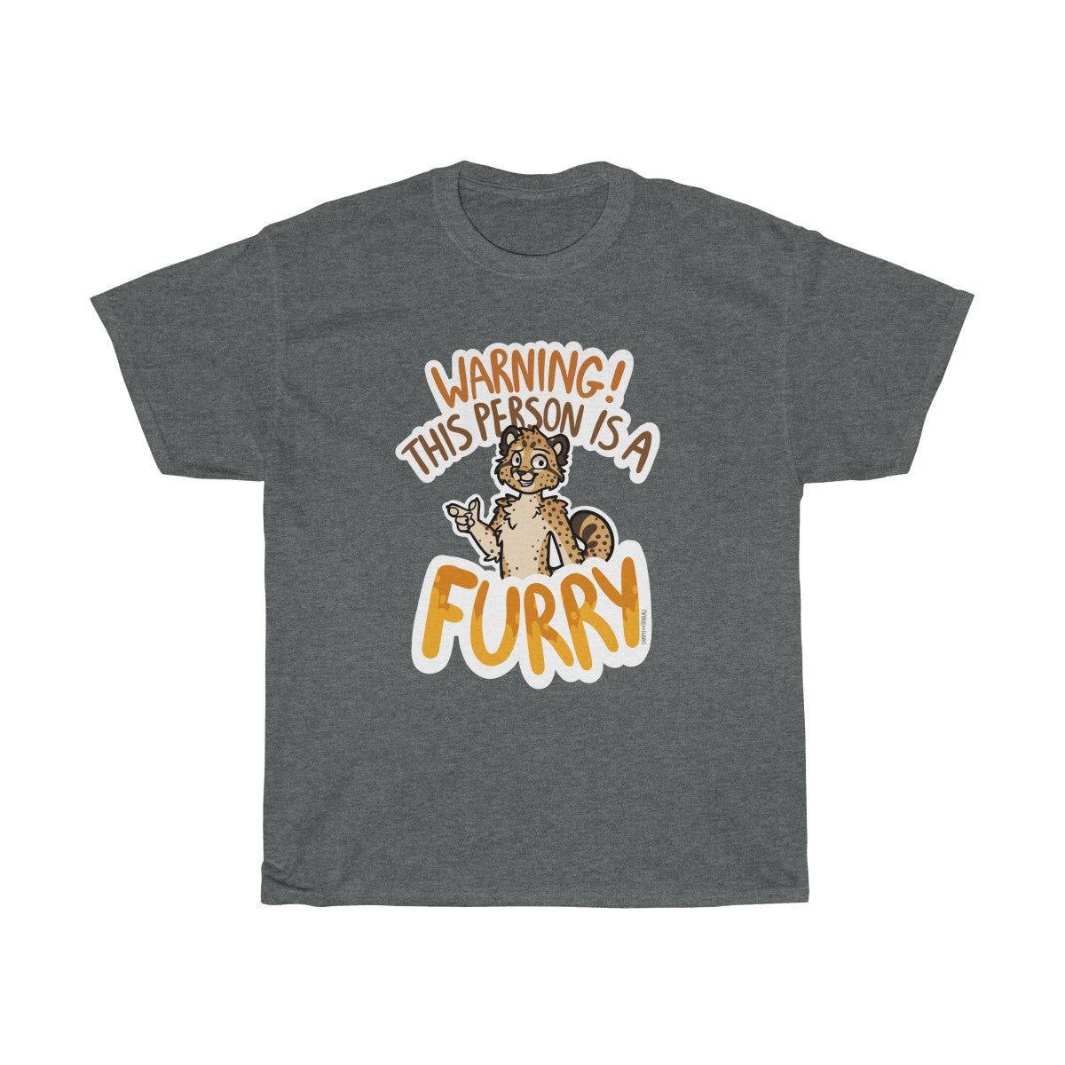 Cheetah - T-Shirt T-Shirt Sammy The Tanuki Dark Heather S 