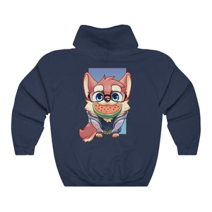 Watermelon Shaded - Hoodie Hoodie Ooka Navy Blue S 