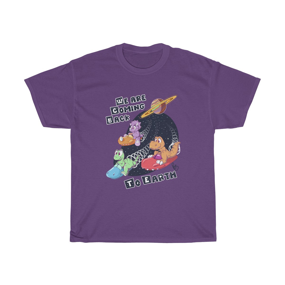 We are coming back to Earth - T-Shirt T-Shirt Paco Panda Purple S 