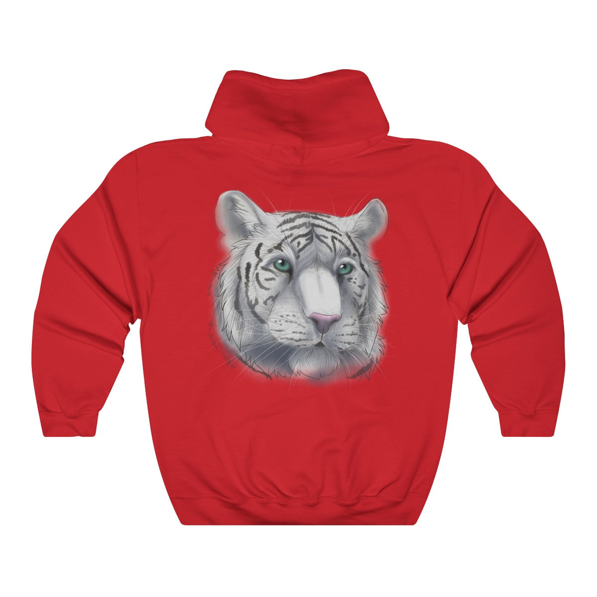 White Tiger - Hoodie Hoodie Dire Creatures Red S 
