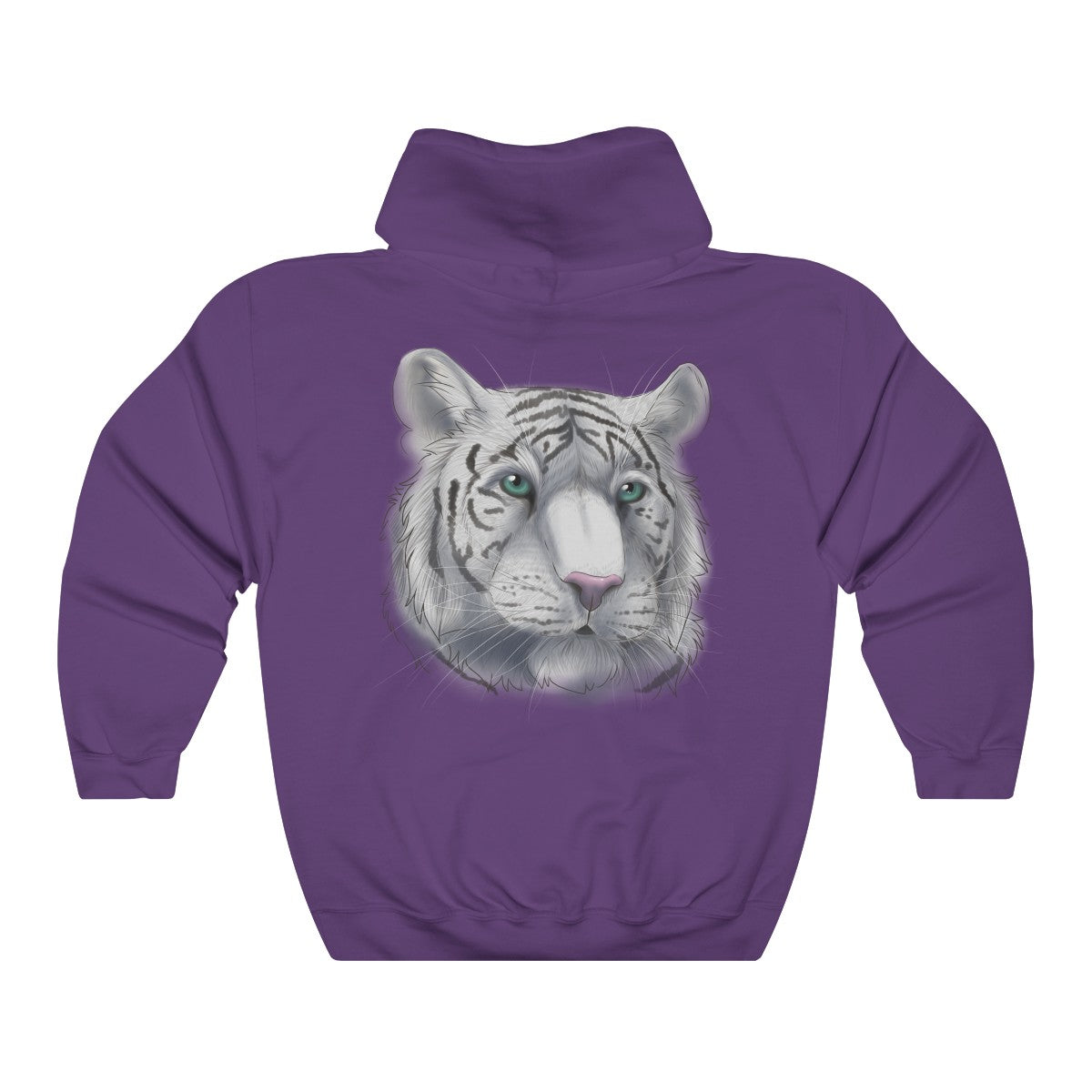 White Tiger - Hoodie Hoodie Dire Creatures Purple S 