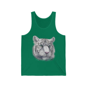 White Tiger - Tank Top Tank Top Dire Creatures Green XS 