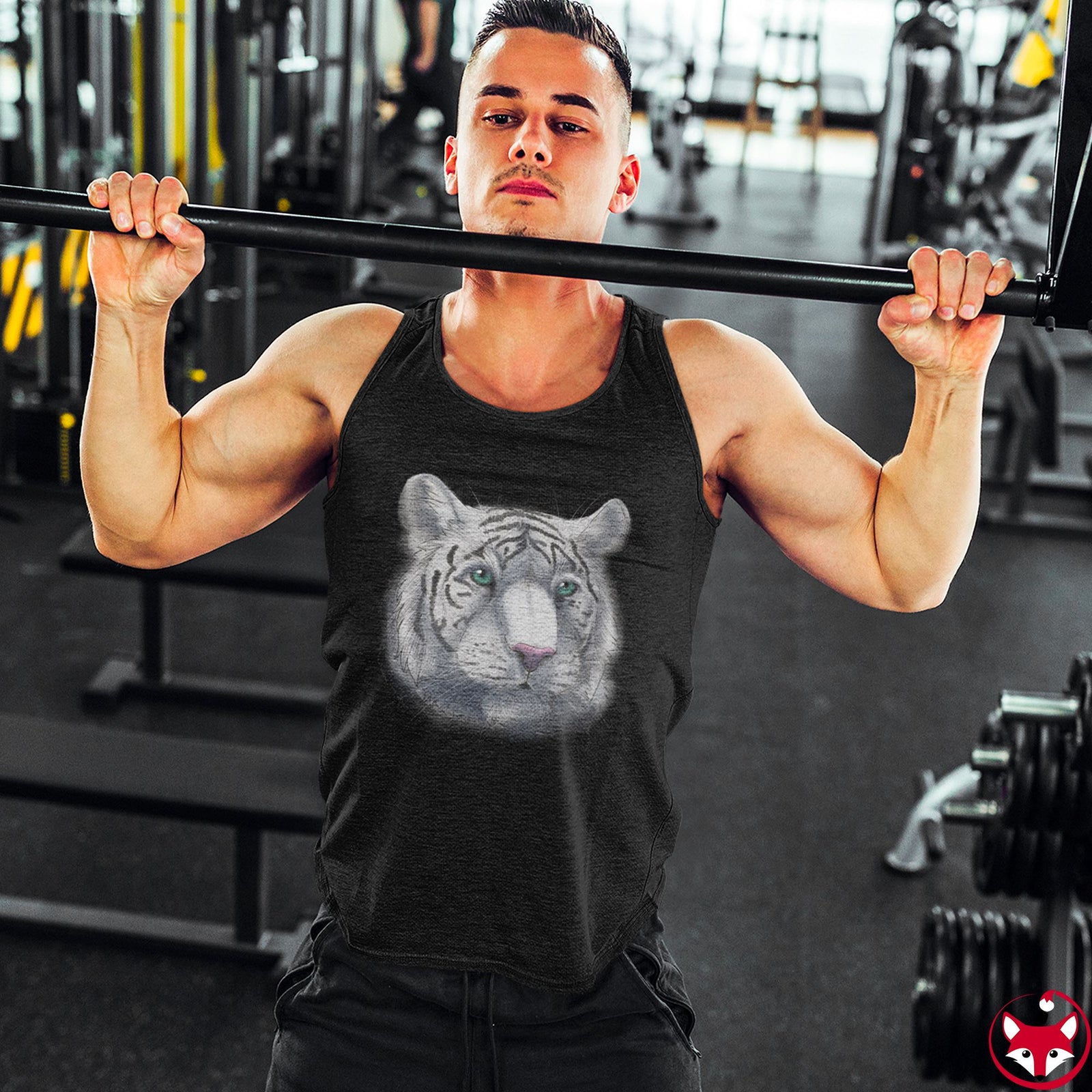 White Tiger - Tank Top Tank Top Dire Creatures 