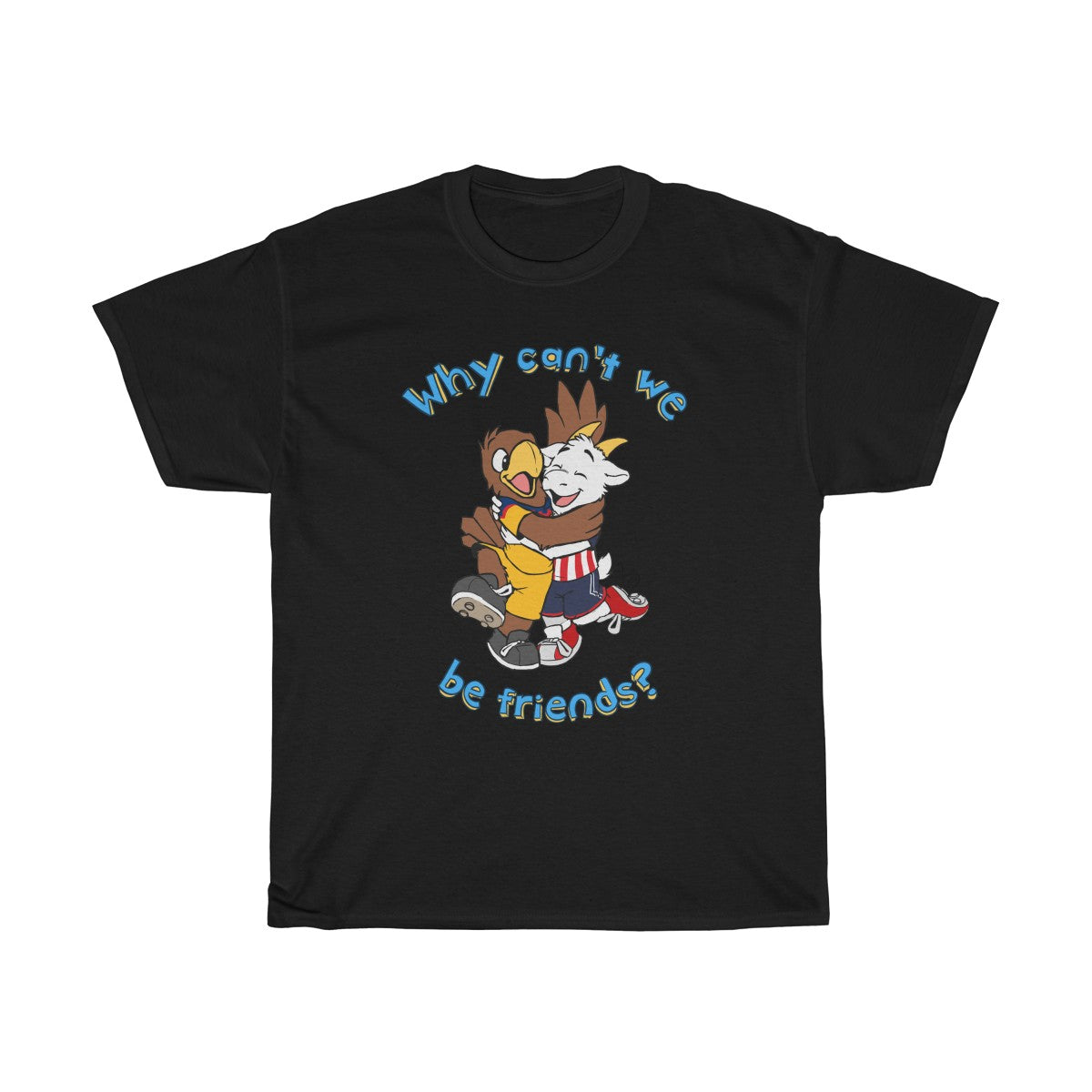 Why Can't we be Friends? - T-Shirt T-Shirt Paco Panda Black S 