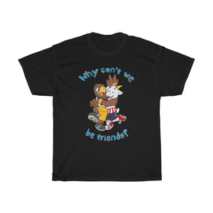 Why Can't we be Friends? - T-Shirt T-Shirt Paco Panda Black S 