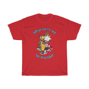 Why Can't we be Friends? - T-Shirt T-Shirt Paco Panda Red S 